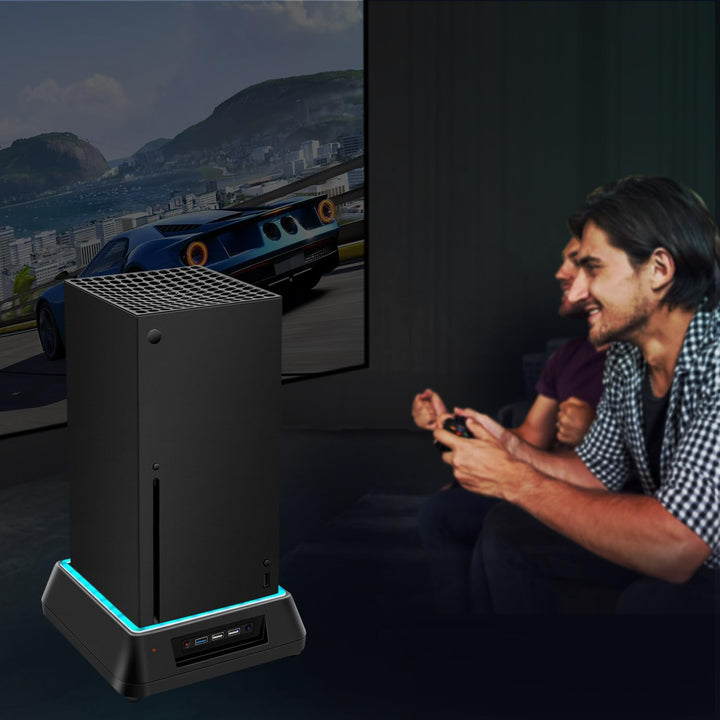 Mcbazel Xbox Serie X Lüfter Xbox Series x ständer mit RGB-Licht/Einstellbare Kühlfunktion/LED-Anzeig