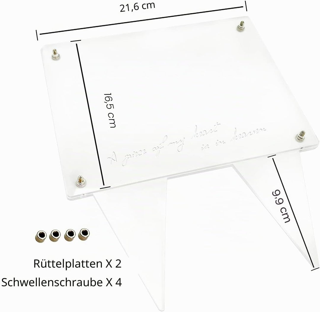 144,8 cm Bilderrahmen für Grab Acryl Outdoor Grab Marker Gedenkstätten Friedhofsdekorationen für Ged