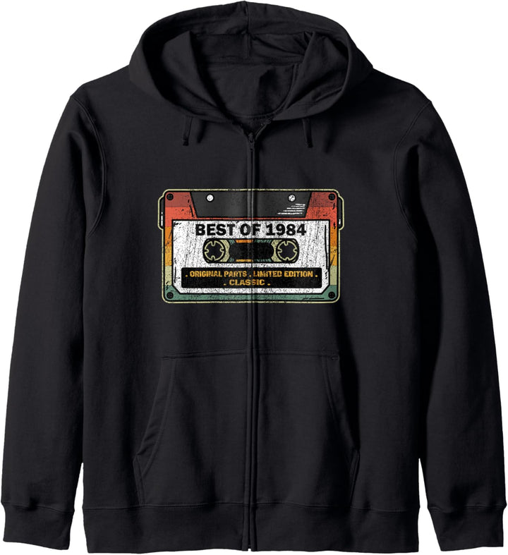 Vintage Best Of 1984 Kassette 38 Jahre 38. Geburtstag Kapuzenjacke