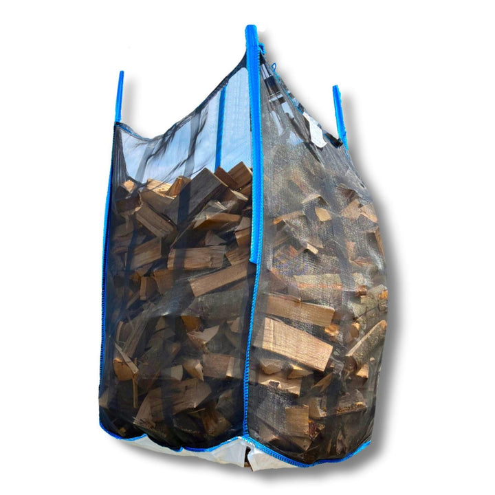 dm-Folien Holz Big Bag 100x100x160cm I 10 Stück I SWL 1.000 kg I Robuster Big Bag Holz mit Netzgeweb