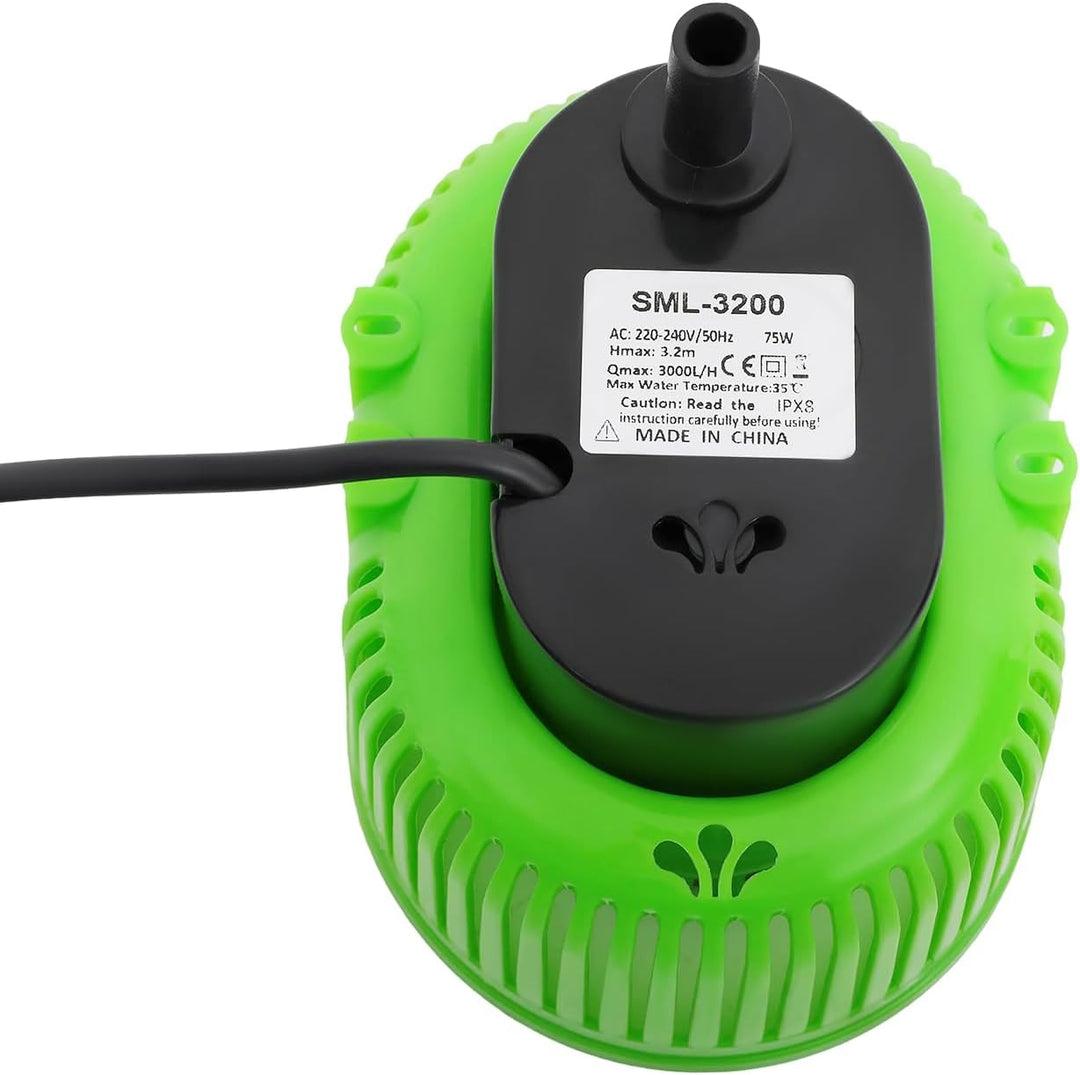 Pool Pumpe 75W Planschbecken Filterpumpe mit Wasserleitung, Anschlüsse, IPX8 Filterpumpe Pool für Te