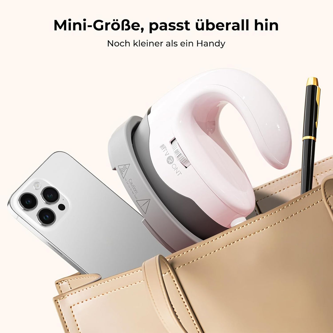HTVRONT Transferpresse Mini Heizpresse & Hitzepresse mit 3 Heizstufen, kompakte tragbare Heisspresse