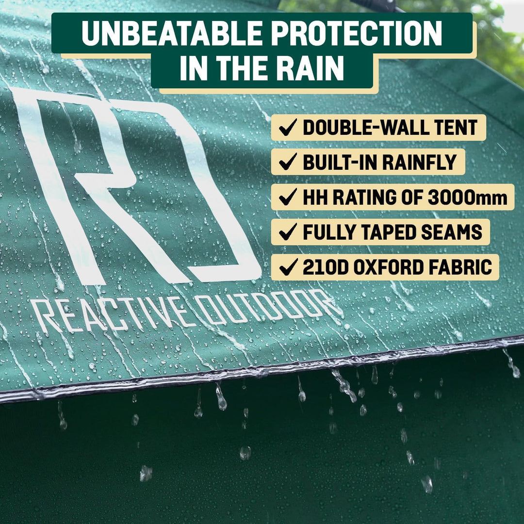 Reactive Outdoor Zelt - 3 Sekunden Zelt - 3 Sekunden Instant Pop Up Zelt - Einfache und schnelle Ein