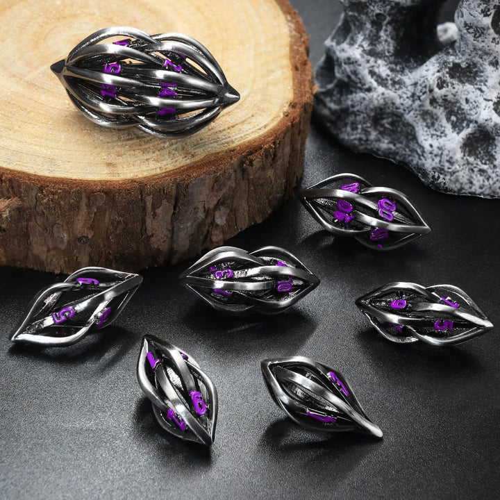 Würfelset Dungeons and Dragons Würfel, DND Würfel 7 teilig, ZHOORQI Polyedrische Würfel Set D&D Würf