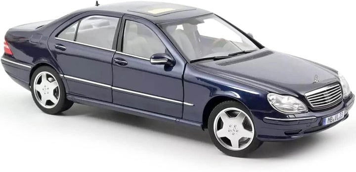 Norev kompatibel mit Mercedes S-Klasse S55 AMG W220 2000 dunkelblau metallic Modellauto 1:18