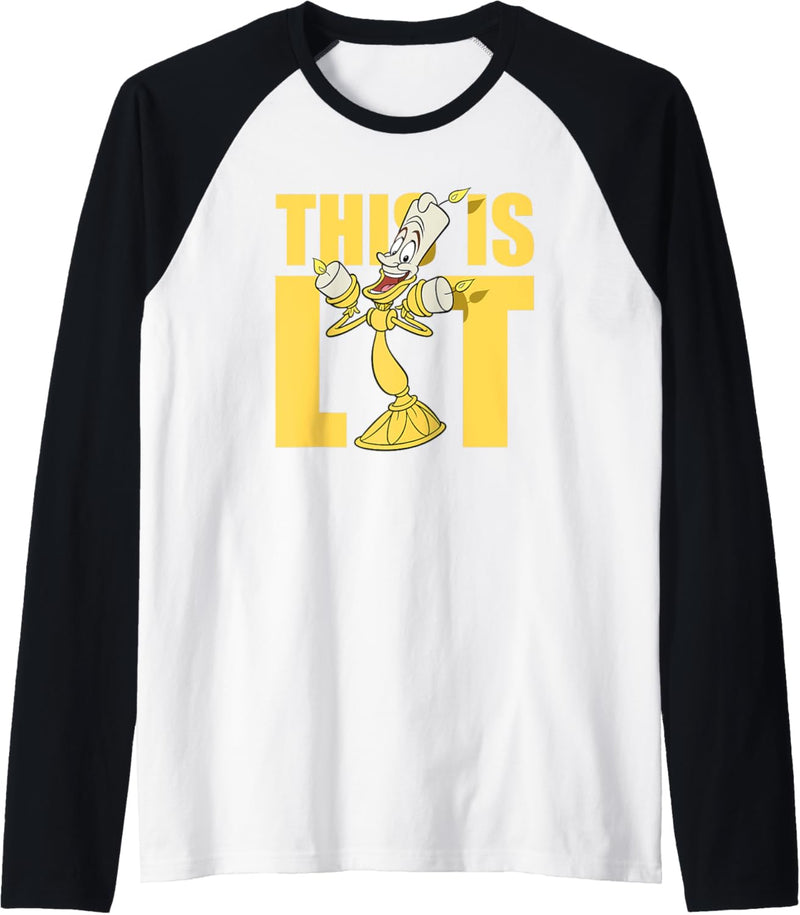 Disney Beauty and the Beast Lumiere This is Lit Raglan