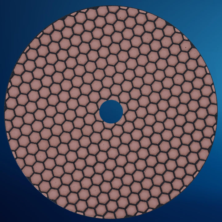 EDW Profi Diamant-Schleifpad für Trockenschliff, D = 230 mm, Körnung 1500, Klettaufnahme, für Naturs