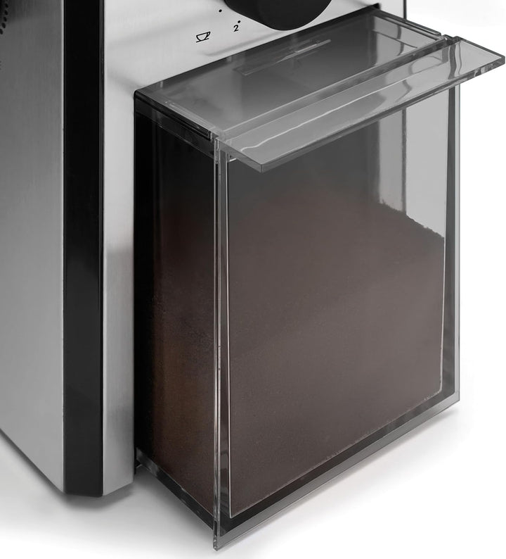 De'Longhi KG89 KG 89 Professionelle Kaffeemühle für bis zu 12 Tassen, Kunststoffgehäuse, silber, 110