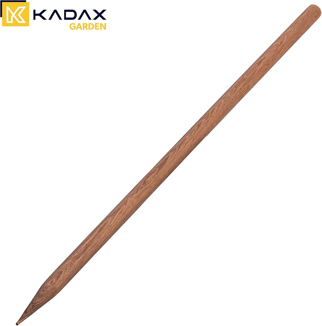 KADAX Holzstäbe 80 cm x 23 mm, 5er Set, Pflanzstäbe aus imprägniertem Holz, Holzpfähle als Rankhilfe