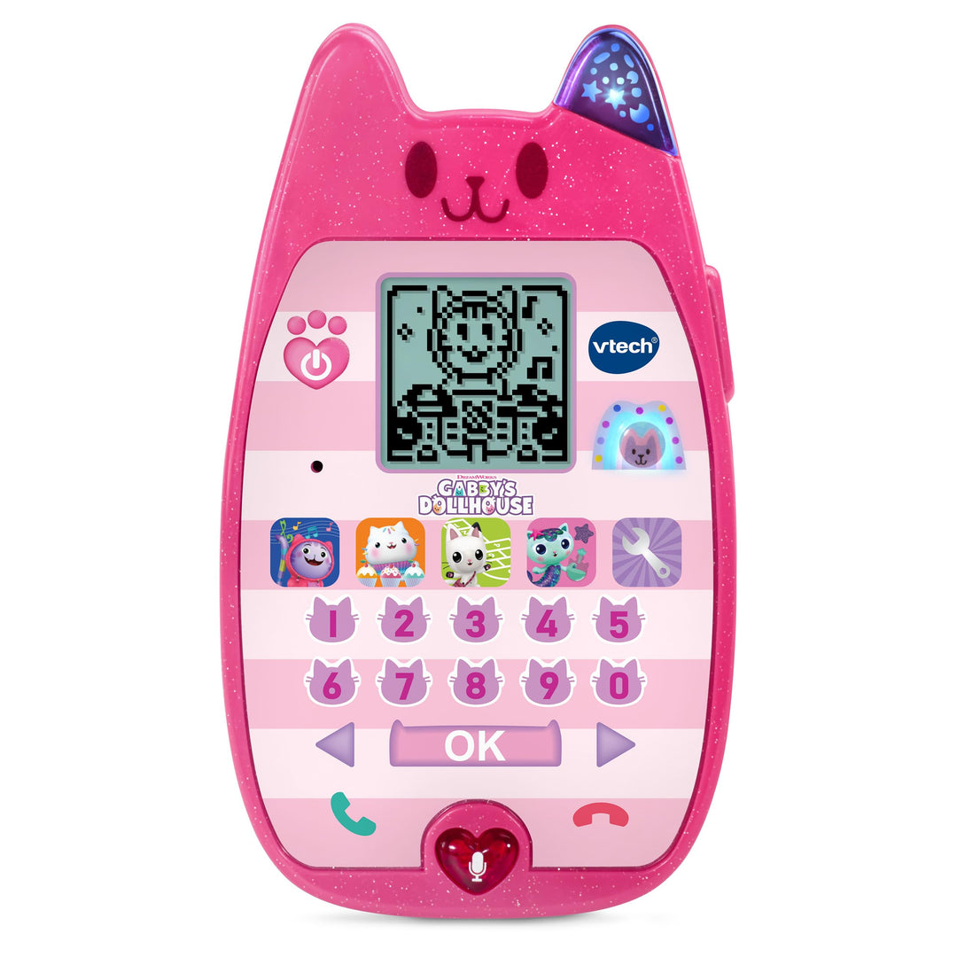 VTech Gabby's Dollhouse Lernhandy – Spielzeugtelefon mit den Originalstimmen von Gabby und Panda Pfö