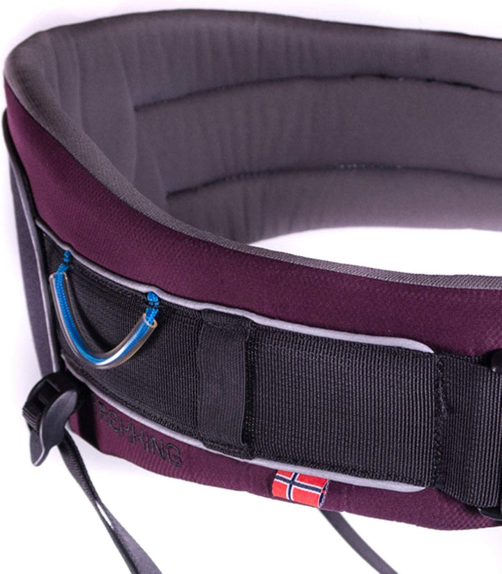 Trekking Belt von Nonstop, Laufgurt,Jogginggurt, Wandergurt für Hunde (S, Purple) S Purple, S Purple