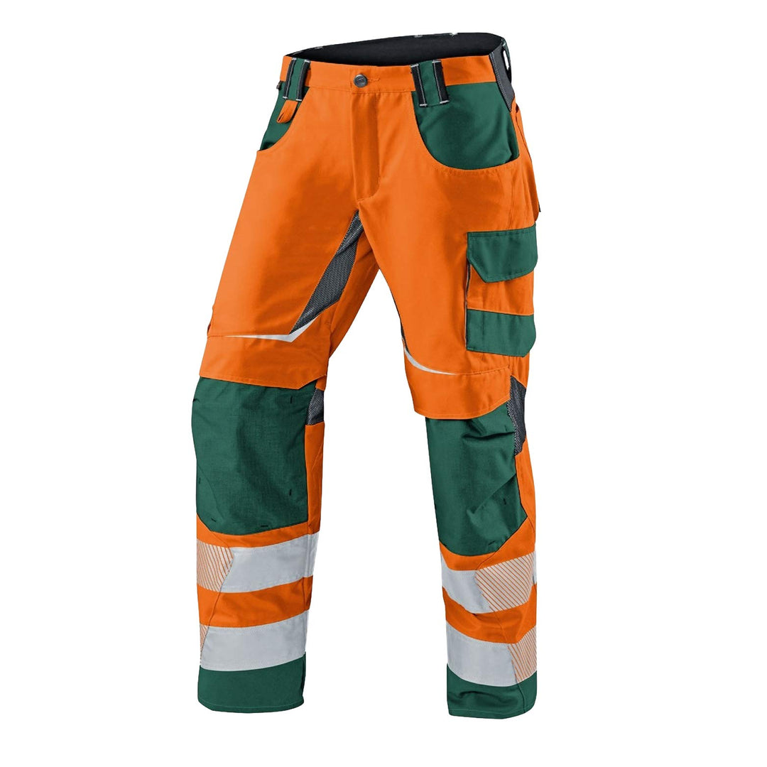 Kübler 24078343-3765-102 Sommerhose Reflectiq PSA 2, Warnorange/Moosgrün, Grösse 102 Warnorange/Moos