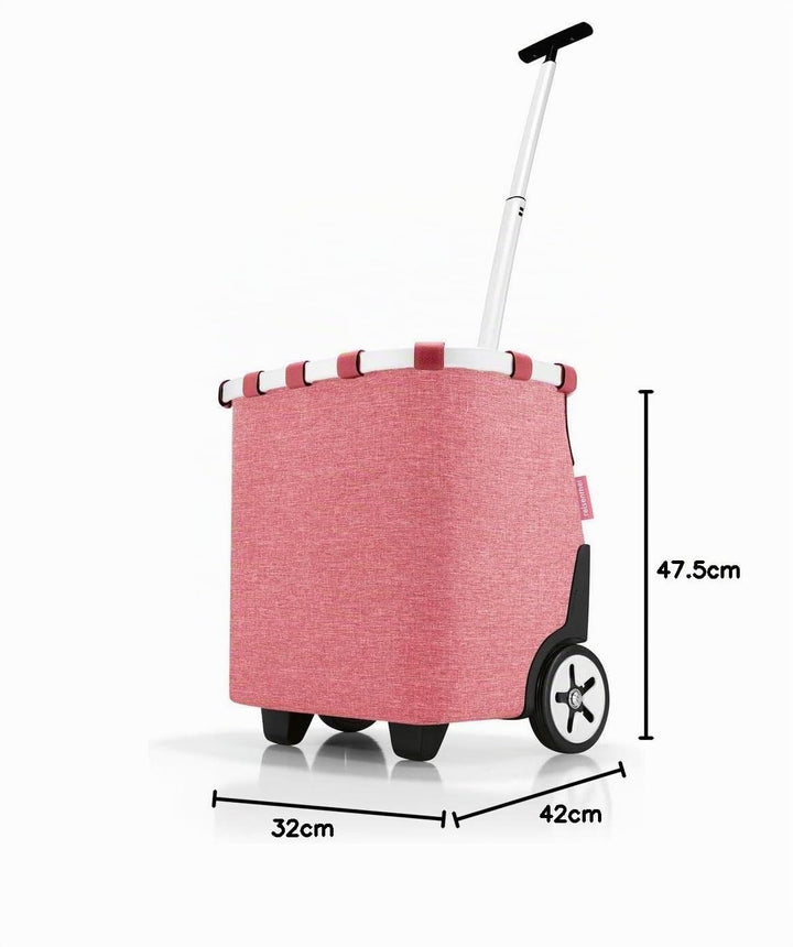 reisenthel carrycruiser Twist Berry – Tragbarer Einkaufstrolley mit stabilem Aluminiumrahmen, Schult