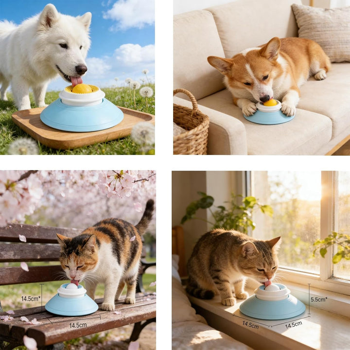 Leckspielzeug Für Hunde,Leckball Für Hunde Und Katzen – Beschäftigungsmaterial Für Langsames Fressen