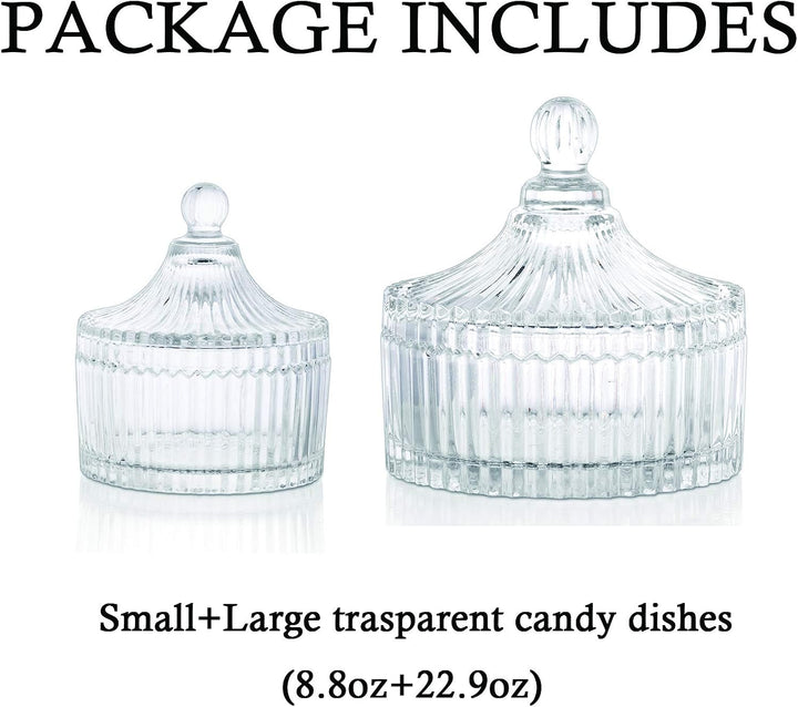 Süsse Gläser mit Deckel Vintage Glasgefässe Kleine + grosse Vorratsgläser für Süssigkeiten, Schokola