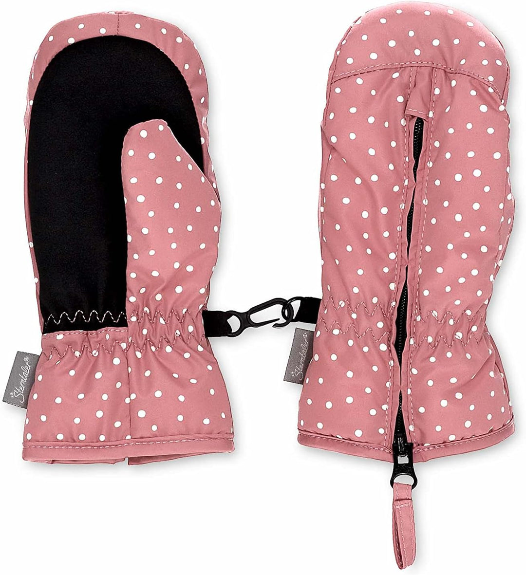 Sterntaler Baby Mädchen Fäustel Punkte Handschuh - Baby Fäustlinge Winter, Baby Handschuhe - wasserd
