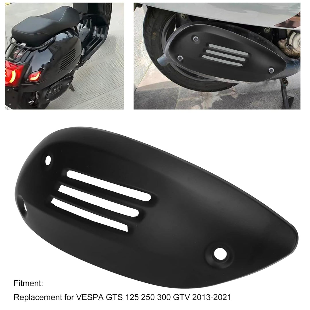 Auspuffrohrabdeckung Schalldämpfer Hitzeschild Gehäuseschutz Edelstahl Ersatz für GTS 125 250 300 GT