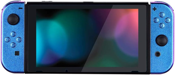 eXtremeRate Hülle Case für Nintendo Switch Joycon/Konsole, Rückgehäuse&Kickstand für Switch Console,