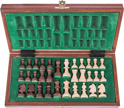 Square - Schach Schachspiel - MAGNETISCHE - Classic - Schachfiguren & Schachbrett aus Holz