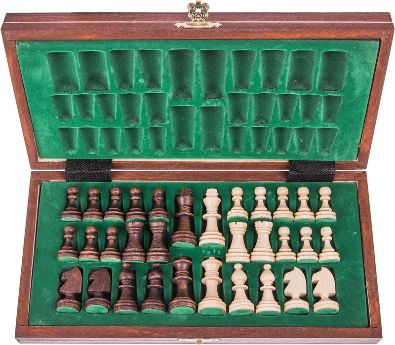 Square - Schach Schachspiel - MAGNETISCHE - Classic - Schachfiguren & Schachbrett aus Holz