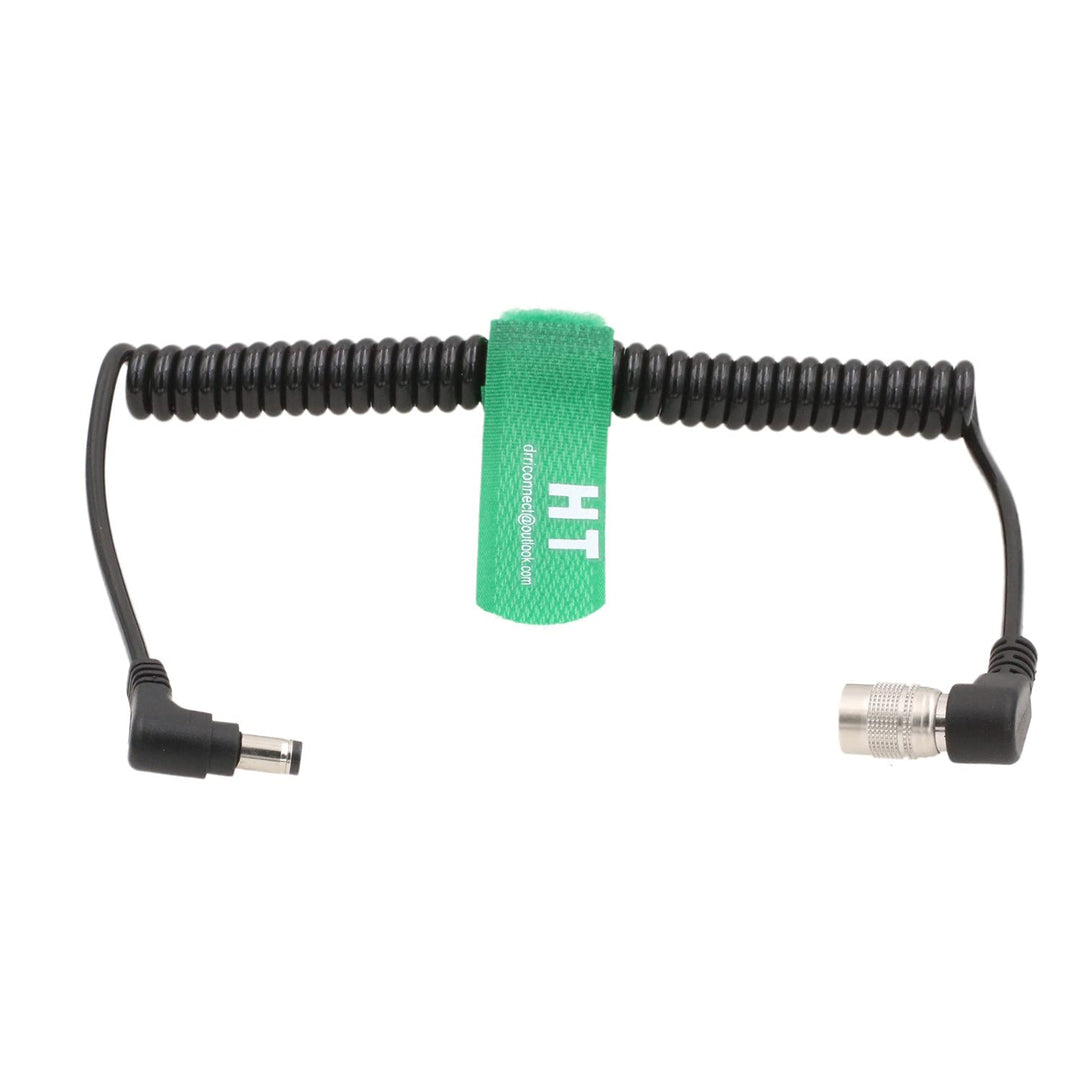 Abgewinkeltes Hirose 4-Pin auf DC Stromkabel für Zaxcom Zoom F4 F8 Recorder Soundgeräte 664