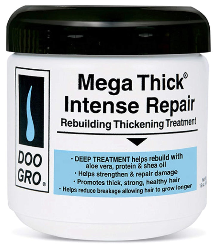 Doo Gro Mega Long Extreme Rekonstruktor 16oz mit Mega Thick Intense Repair 16oz & Stimulating Growth
