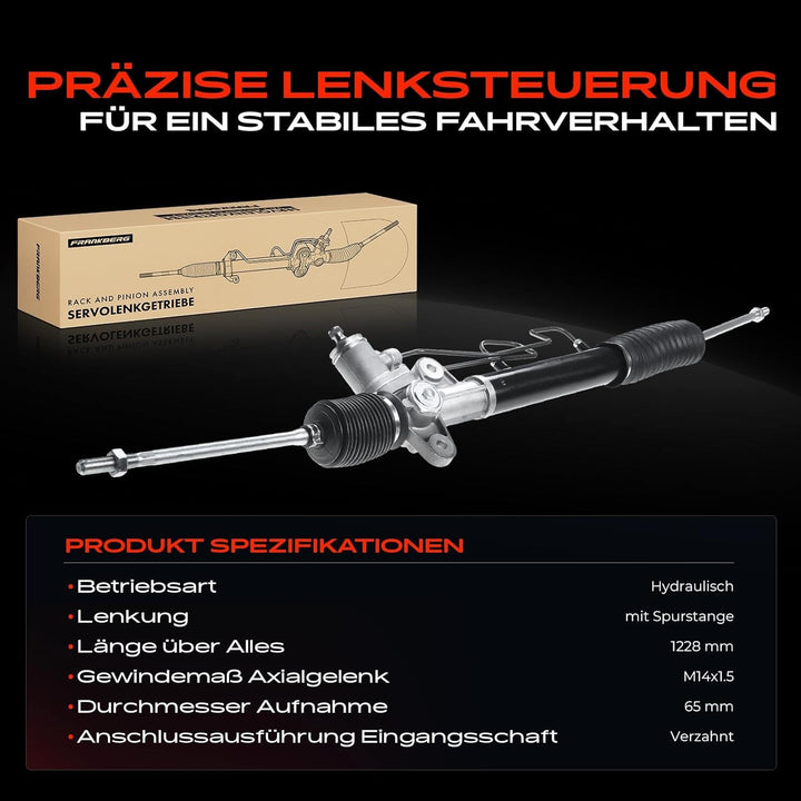 Frankberg Lenkgetriebe Servolenkgetriebe Hydraulisch für Linkslenker Kompatibel mit Cerato LD 1.5L 1