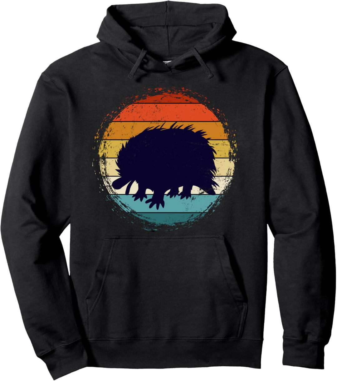 Retro Igel Pullover Hoodie