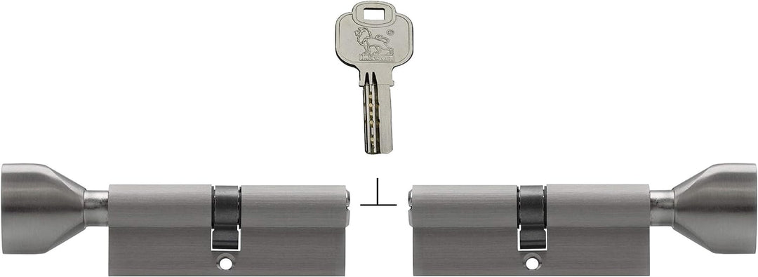 2x Knaufzylinder KSN 90 mm 45/45 gleichschliessend inkl. 10 Schlüssel