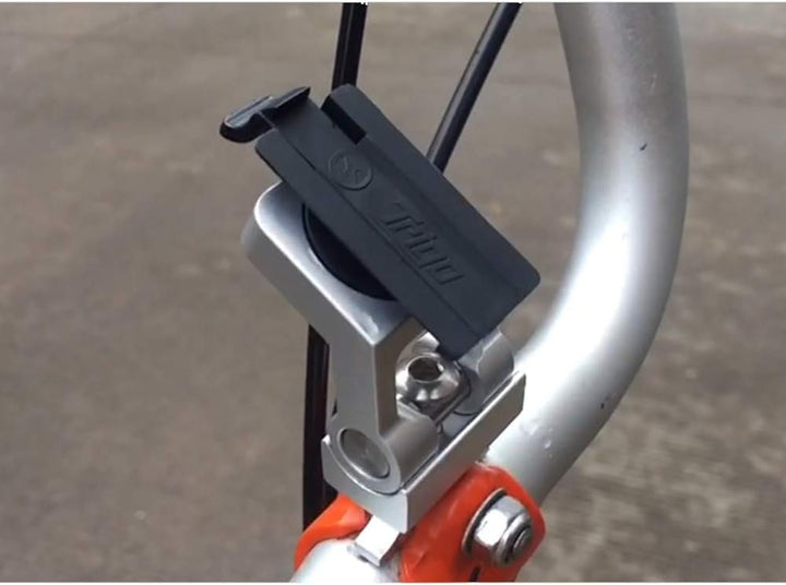 Trigo Fahrrad-Handy-Halterung für Brompton-Klapprad, universelles Smartphone S (Silber, Silber