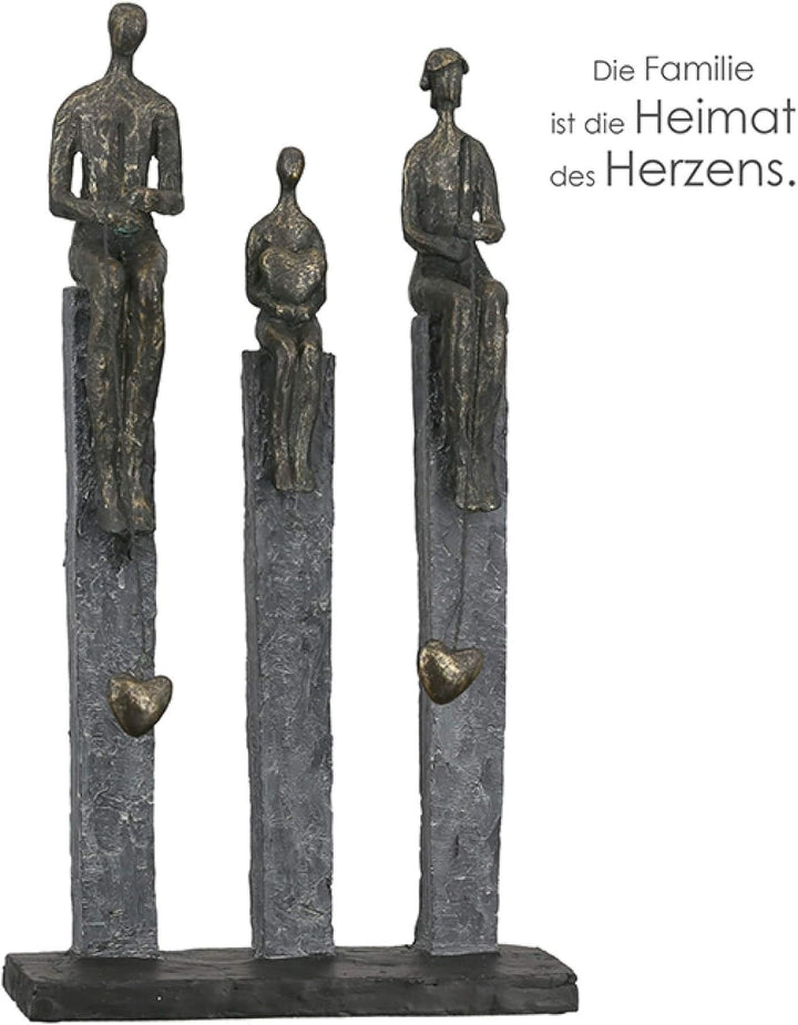 Casablanca - Skulptur, Figur, Dekofigur - Fishing - Poly - bronzefarben - 41x22,5x9cm Höhe 41 cm Ant