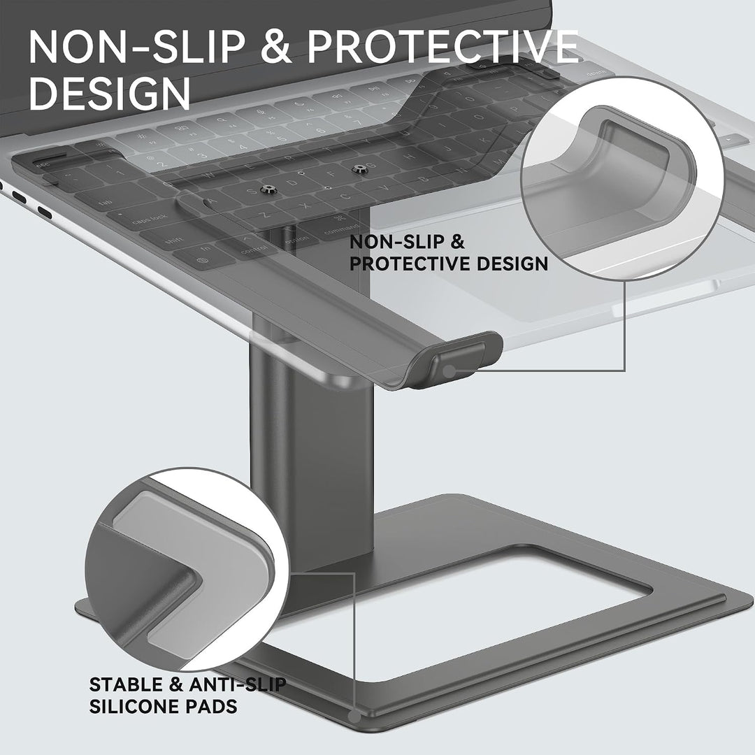 SOUNDANCE Laptop-Ständer für Schreibtisch, verstellbar, ergonomischer Laptop-Ständer für den Schreib