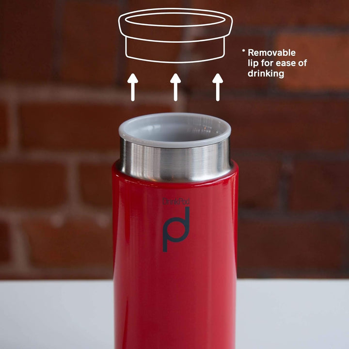Pioneer DrinkPod Isolierflasche aus Edelstahl 0,2 L Doppelwandig Thermo-Lebensmittelbehälter 6 Stund