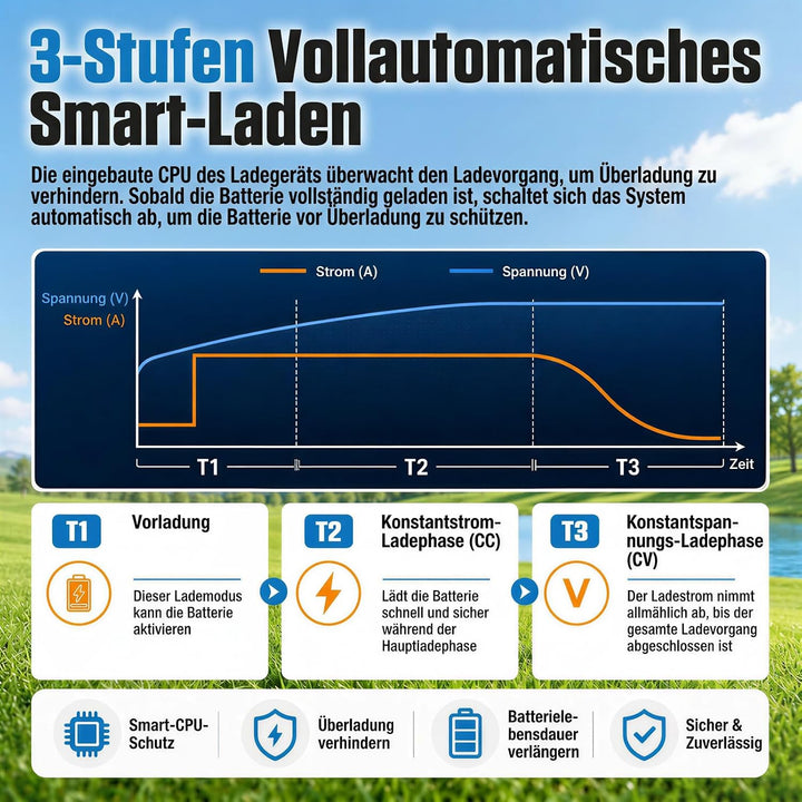 KAISAL 24V 30A LiFePO4 Ladegerät 29.2V, IP67, Wohnmobil, Boot &amp; Solar