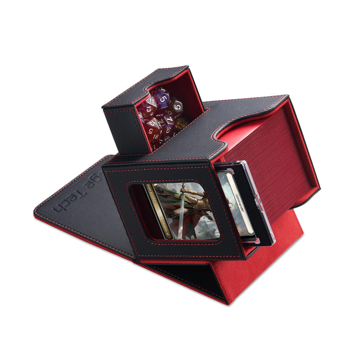 Commander Deckbox für MTG - Patentiertes Design, Commander Display, passt für 100 doppelt eingehüllt