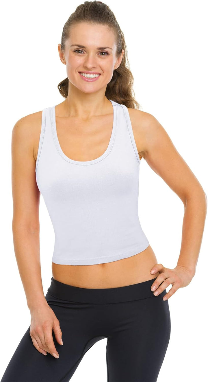 Boao Damen Basic Crop Top Basic S Black, White, S Black, White
