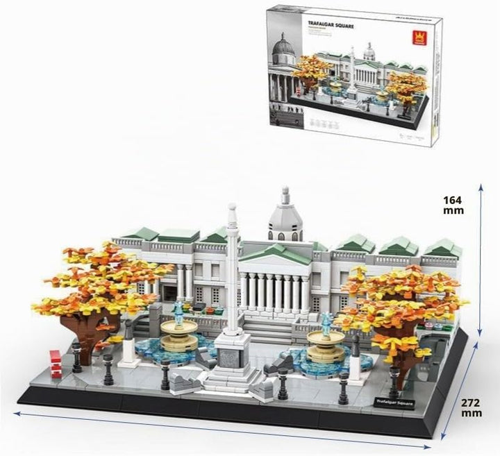 WANGE Architekturmodell zum Bauen mit Bausteinen. Trafalgar Square, London., Trafalgar Square