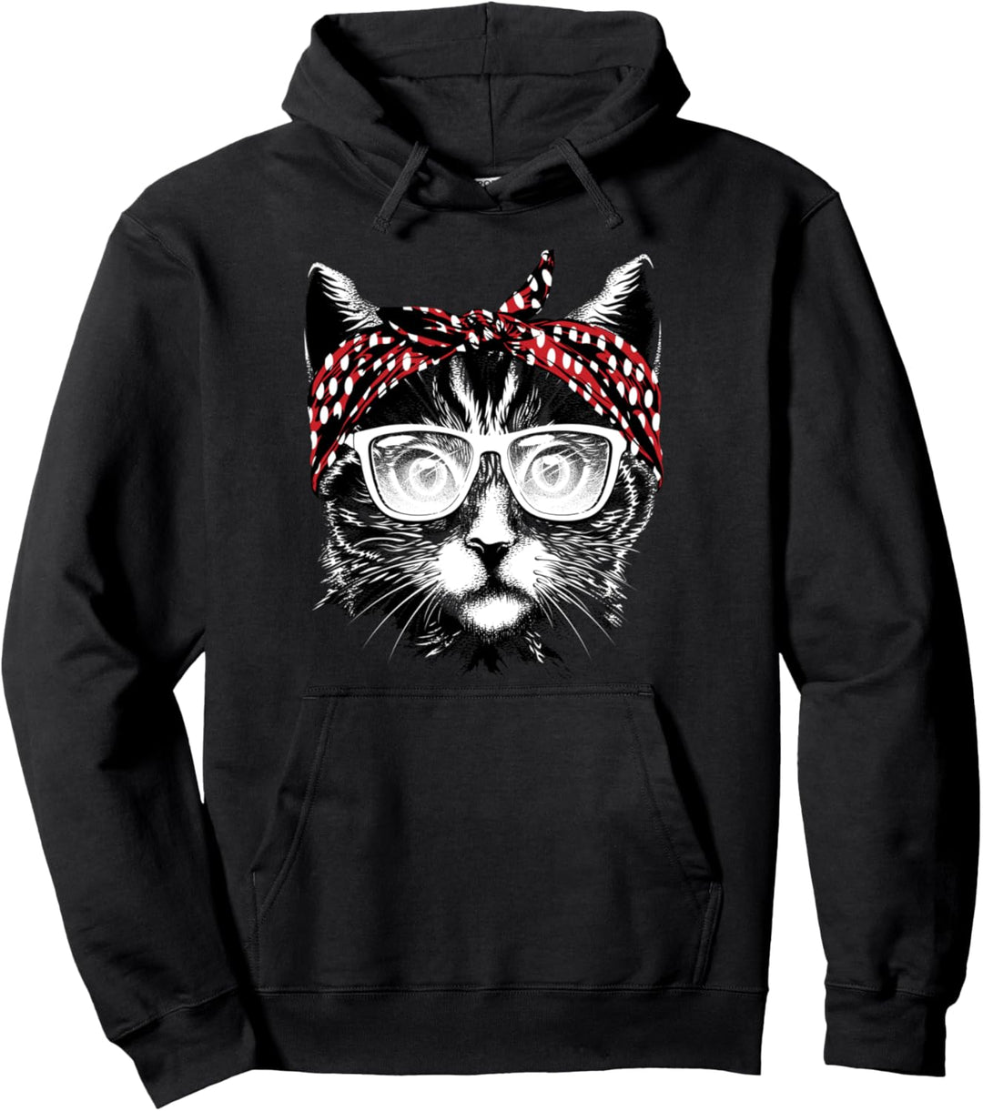 Best Cat Mom Ever Katzenmama Katzenmotiv Geschenk Damen Pullover Hoodie