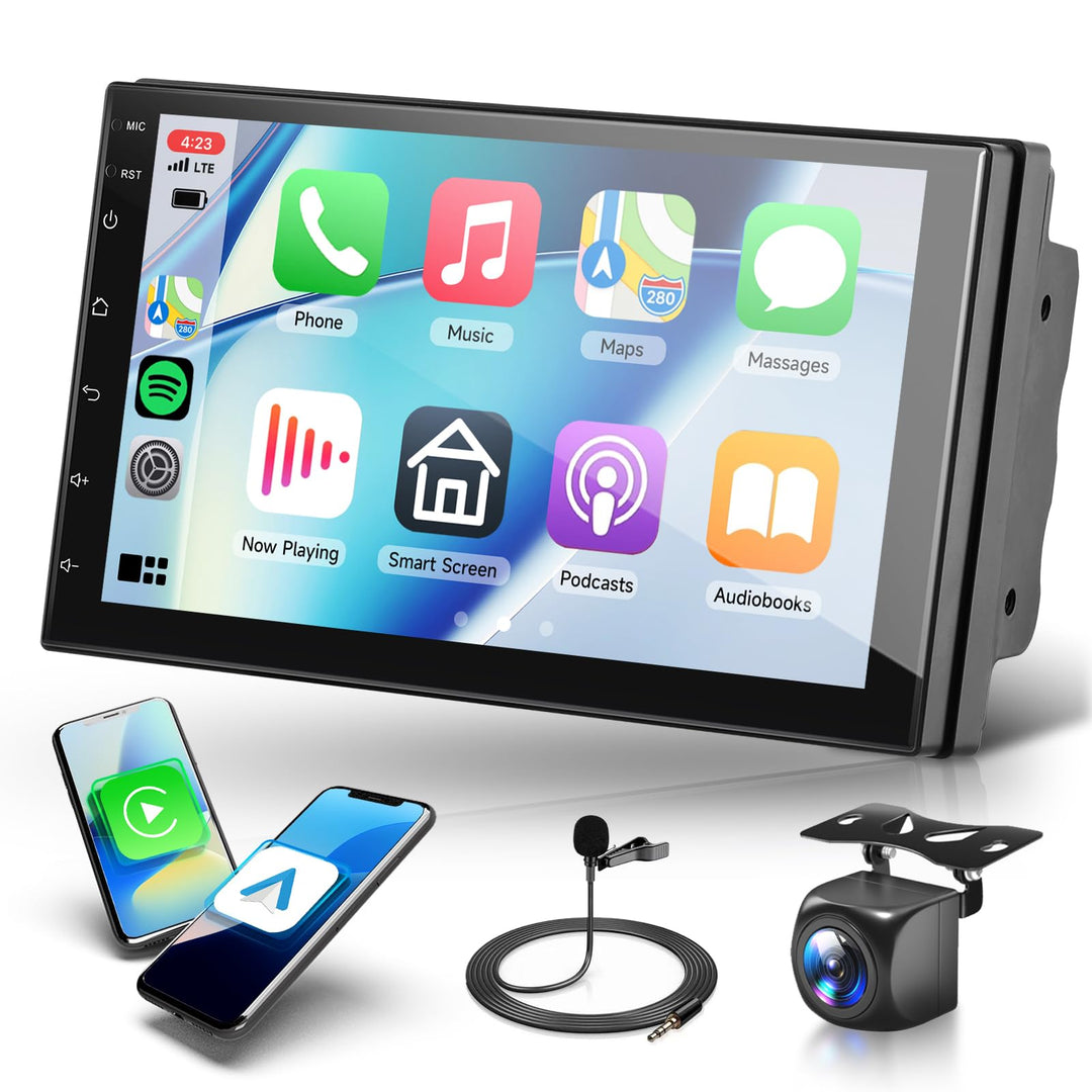 Rimoody 4G+64G Wireless Carplay Android 13 Autoradio 2 Din 7 Zoll Touchscreen Autoradio mit Android