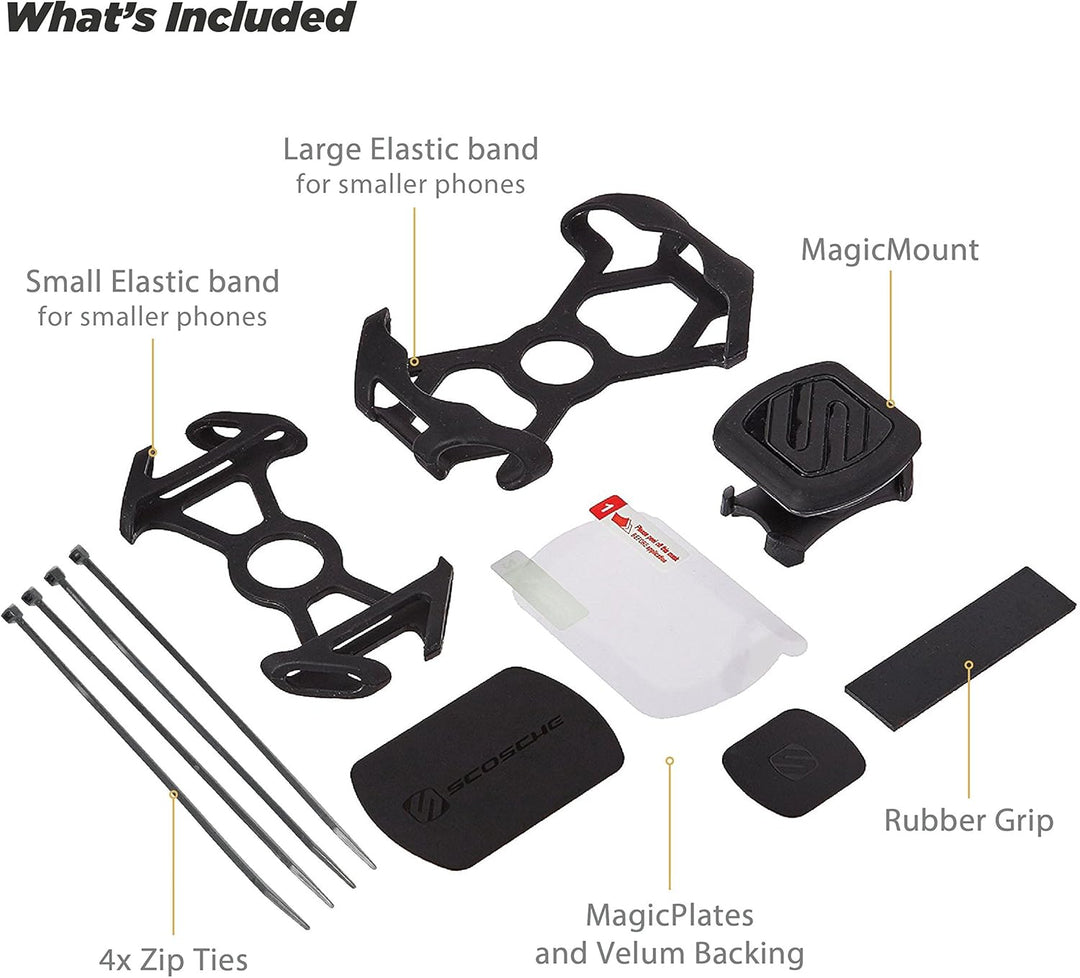Scosche Magic Mount Kompakte Mobilgerät-Halterung für Armaturenbrett/Fenster, magnetisch Telefon-Hal