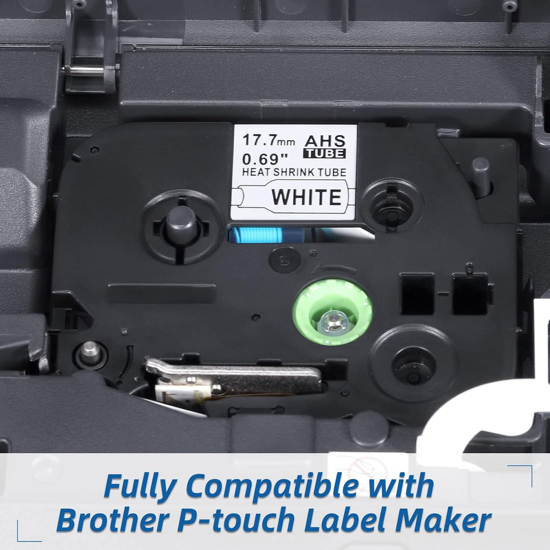 3x Kompatibel mit Brother P touch HSe-241 17.7mm Schrumpfschlauch Bänder | MarkField HS-241 HSe241 S