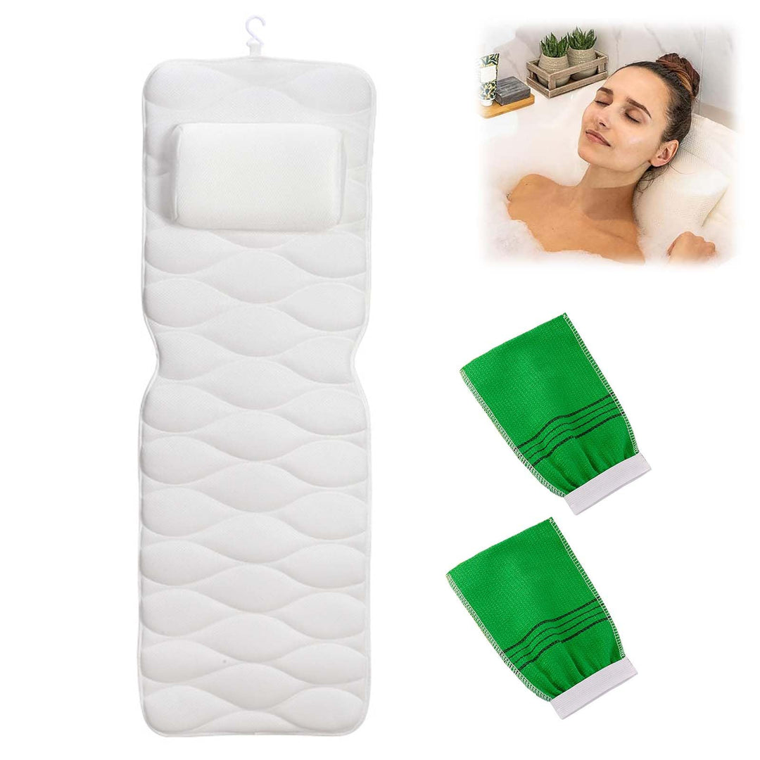 Badewannenkissen, Sprudelmatte Badewanne, Badewannenmatte GanzköRper Mit Kissen, Whirlpool Matte FüR