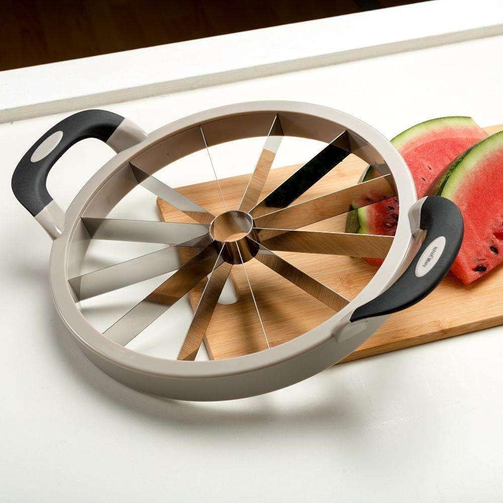 NAVA Melonenschneider Melonenteiler MISTY für Wassermelone Ananasfrüchte mit rutschfesten Griffen