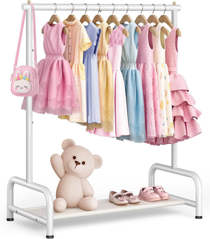 MISSLO Metall Kleiderständer Kinder für Mädchen, Jungen & Kinderzimmer - Kleiner Baby Kleiderstange