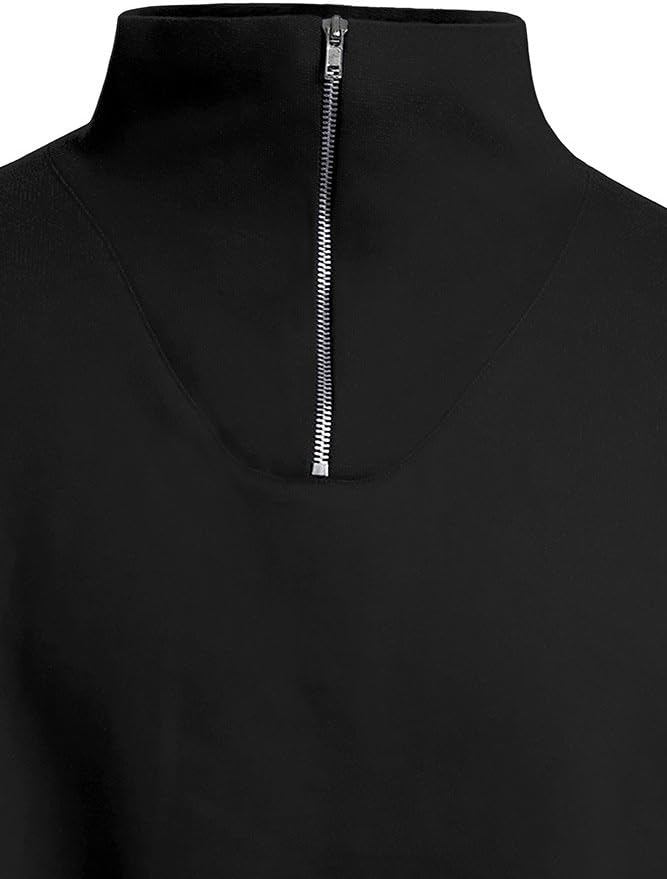 Troyer Sweatshirt Herren, Schwarz, XL