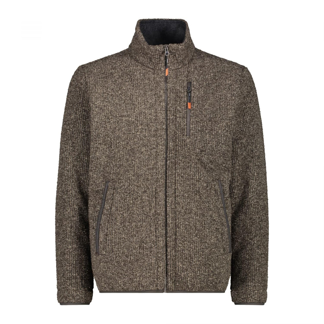 CMP Herren Knitted Fleece Jacke Fleecejacke Fleecepullover 60 B.Blue Mel., 60 B.Blue Mel.