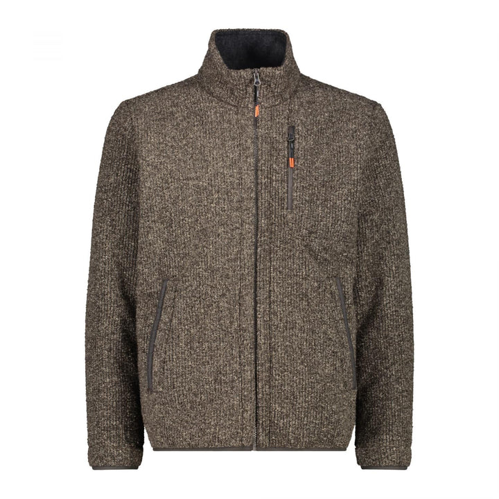 CMP Herren Knitted Fleece Jacke Fleecejacke Fleecepullover 60 B.Blue Mel., 60 B.Blue Mel.