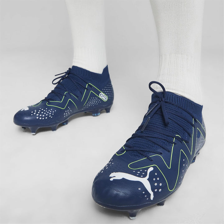 PUMA Future Match Mxsg Herren Fussballschuh 39 EU Persisches Blau Puma Weiss Pro Grün, 39 EU Persisc