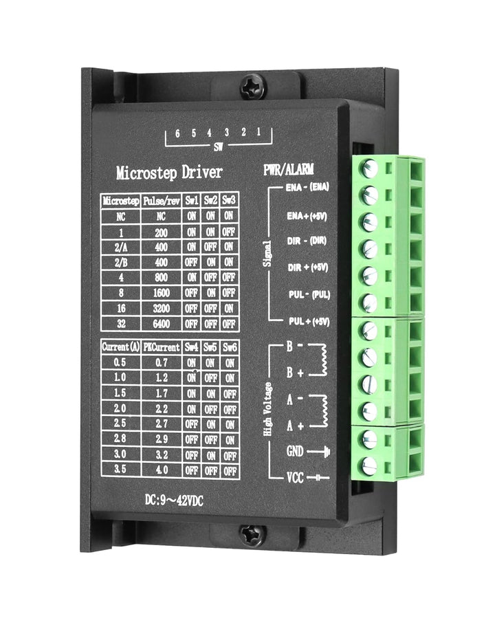 QWORK® 4 Stück TB6600 Schrittmotortreiber, Schrittmotor Stepper Driver, 4.0A 9V-42V, für 42/57/86 Ty