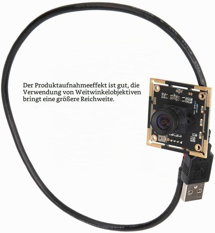 USB-Kameramodul 100 ° -Winkelobjektiv 1920 * 1080 HBV-1716HD mit OV2710-Chip